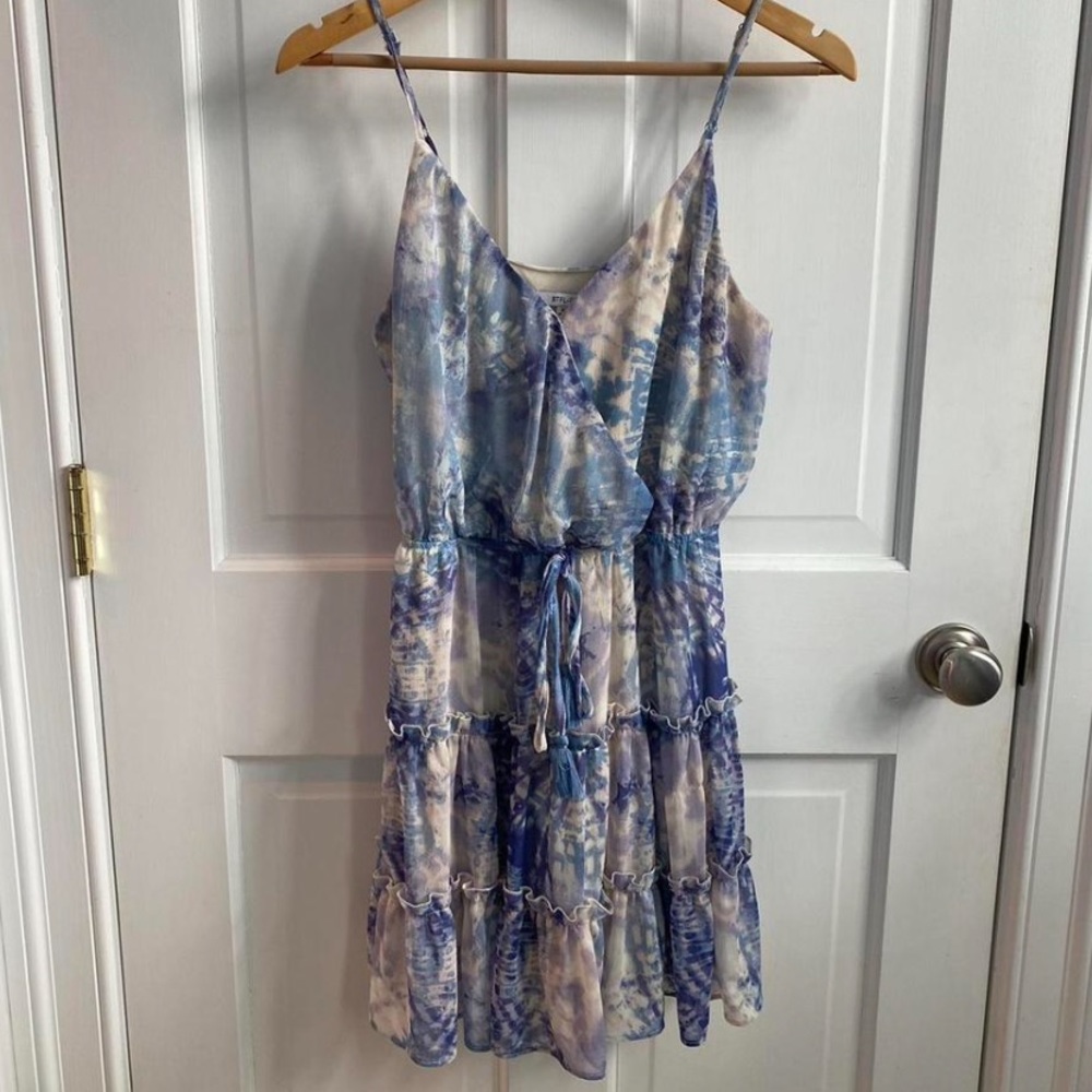 Cute purple and white spring dress
